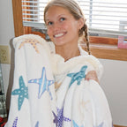 Starfish Sherpa Throw