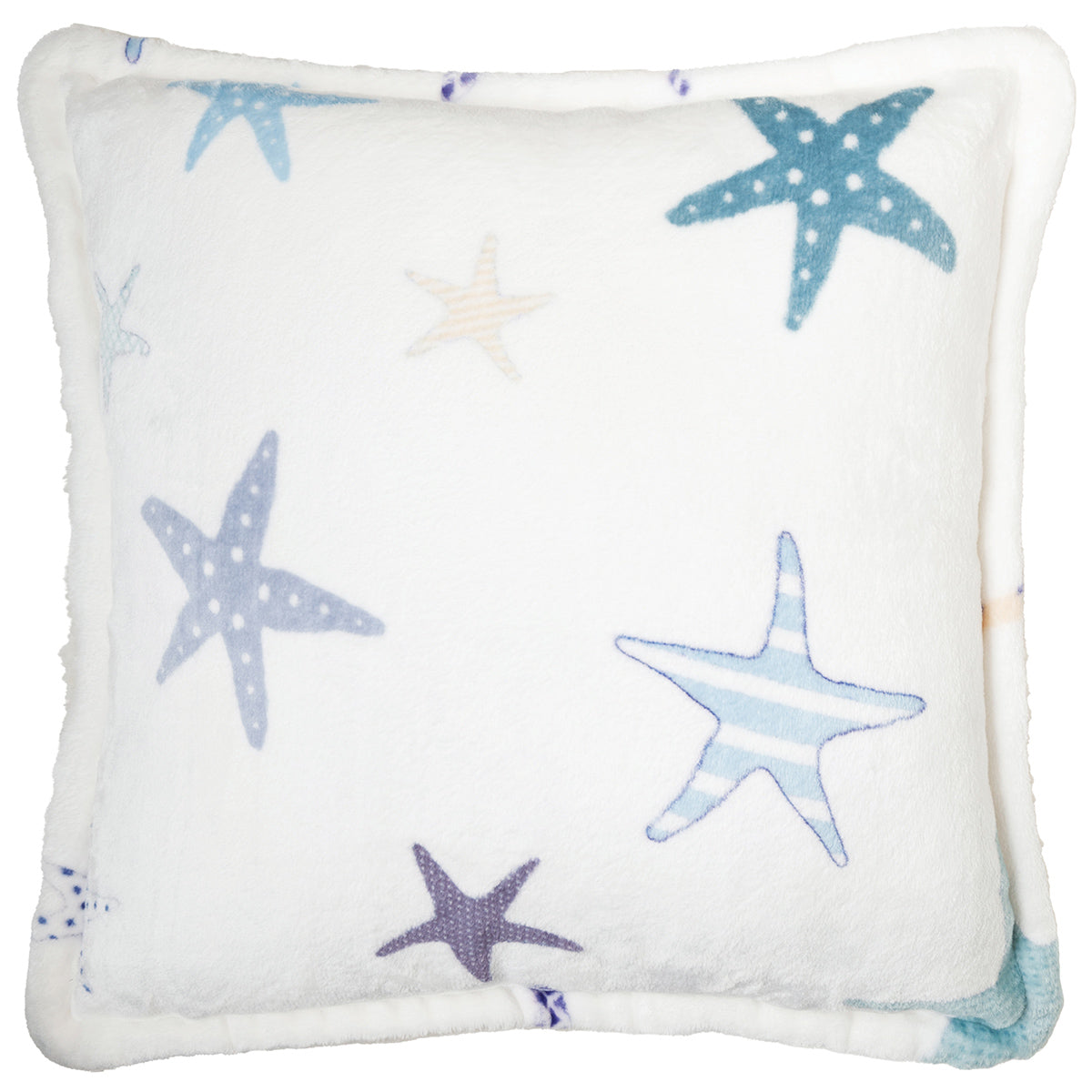 Starfish Sherpa Pillow