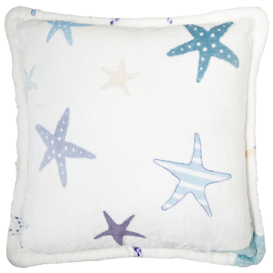 Starfish Sherpa Pillow
