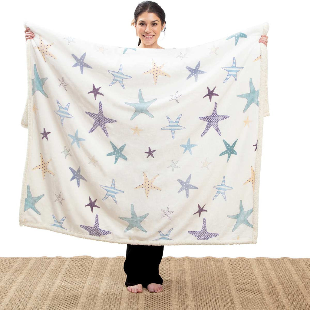 Starfish Sherpa Throw