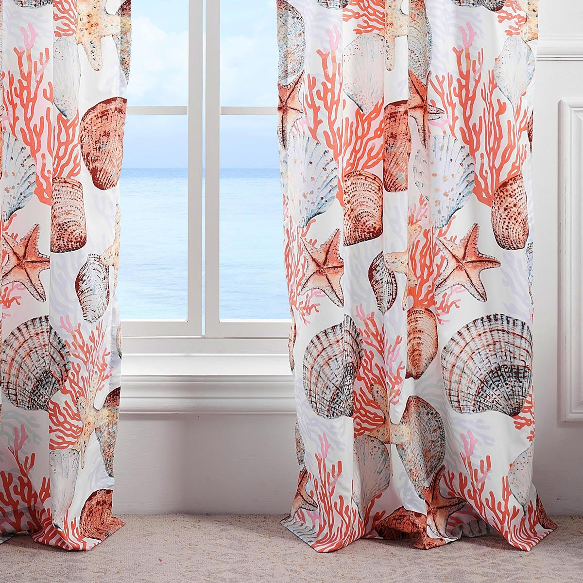 Sea Treasures Lined Drapes