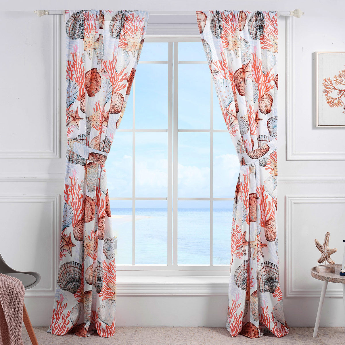 Sea Treasures Lined Drapes