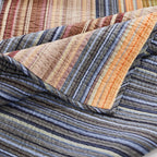 Sandy Beach Stripe 3-Piece Quilt Bed Set - King