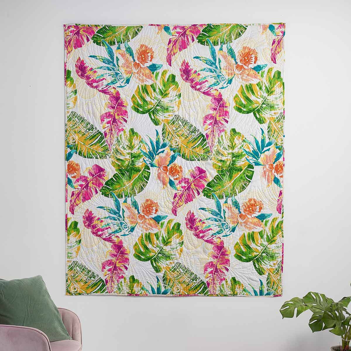 Tropical Flora Throw