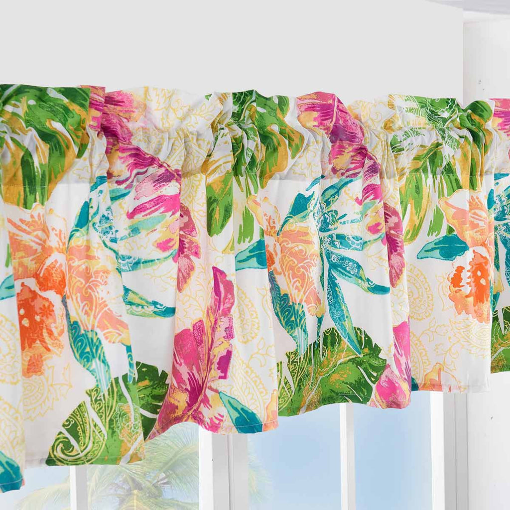 Tropical Flora Valance