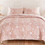 Coral Reef Blush Coverlet Bed Set - King - OVERSTOCK