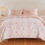 Coral Reef Blush Coverlet Bed Set - King - OVERSTOCK