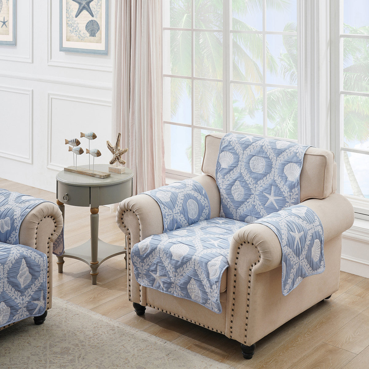 Shoreline Shells Chair Protector
