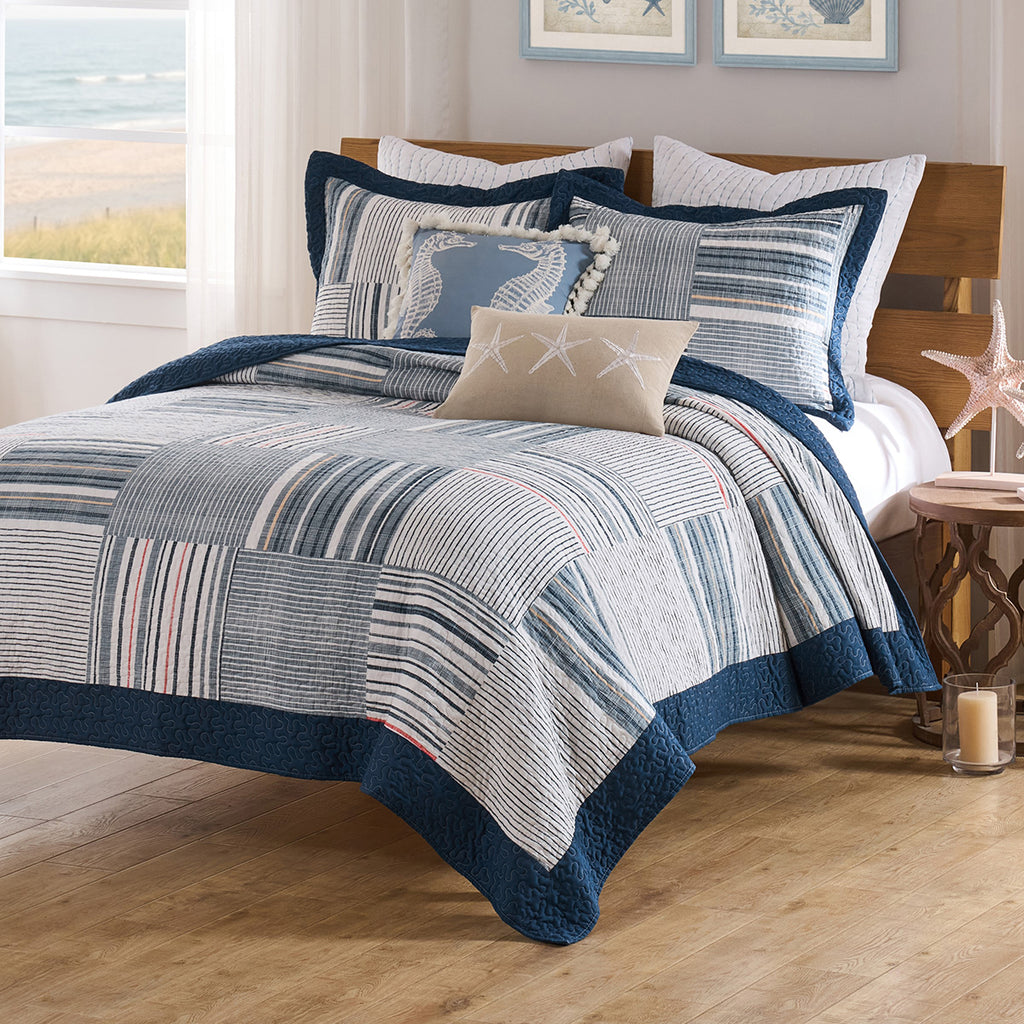 Nautical Code Quilt Bedding Collection