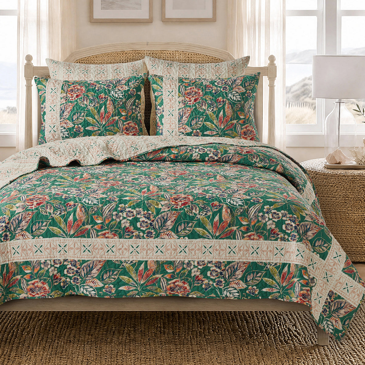 Vintage Palm Grove Quilt Quilt - Full/Queen