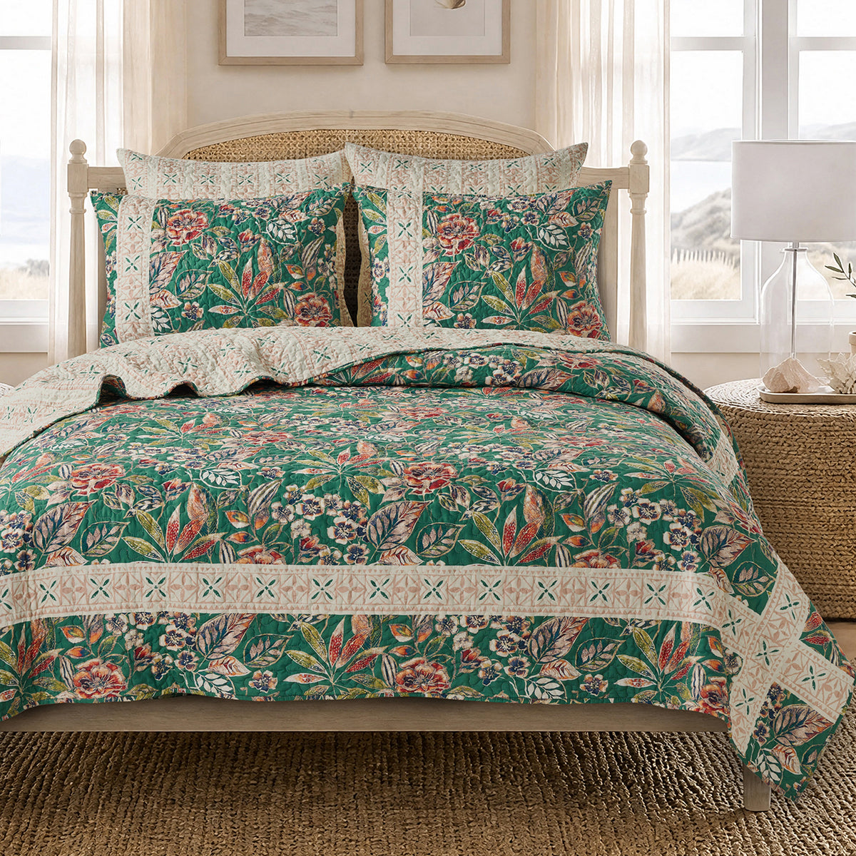 Vintage Palm Grove Quilt Quilt - Twin/XL