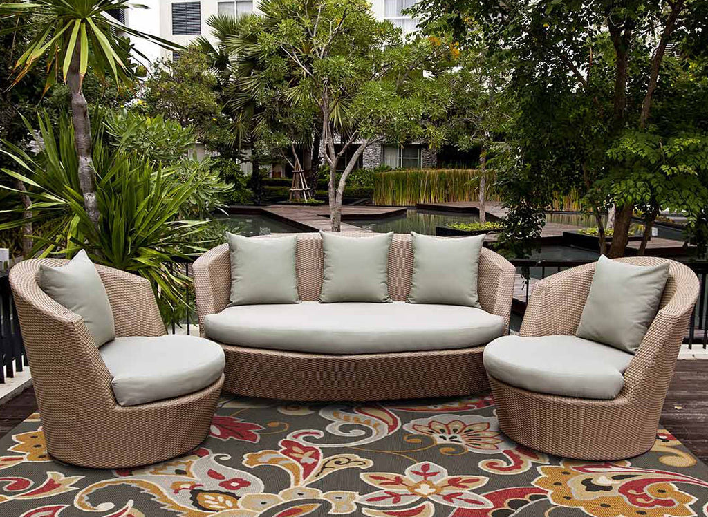 Harbor Taupe Flora Indoor/Outdoor Rug - 5 x 8