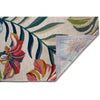 Floral Hibiscus Ecru Indoor/Outdoor Rug - 2 x 3 - OUT OF STOCK UNTIL 07/24/2026