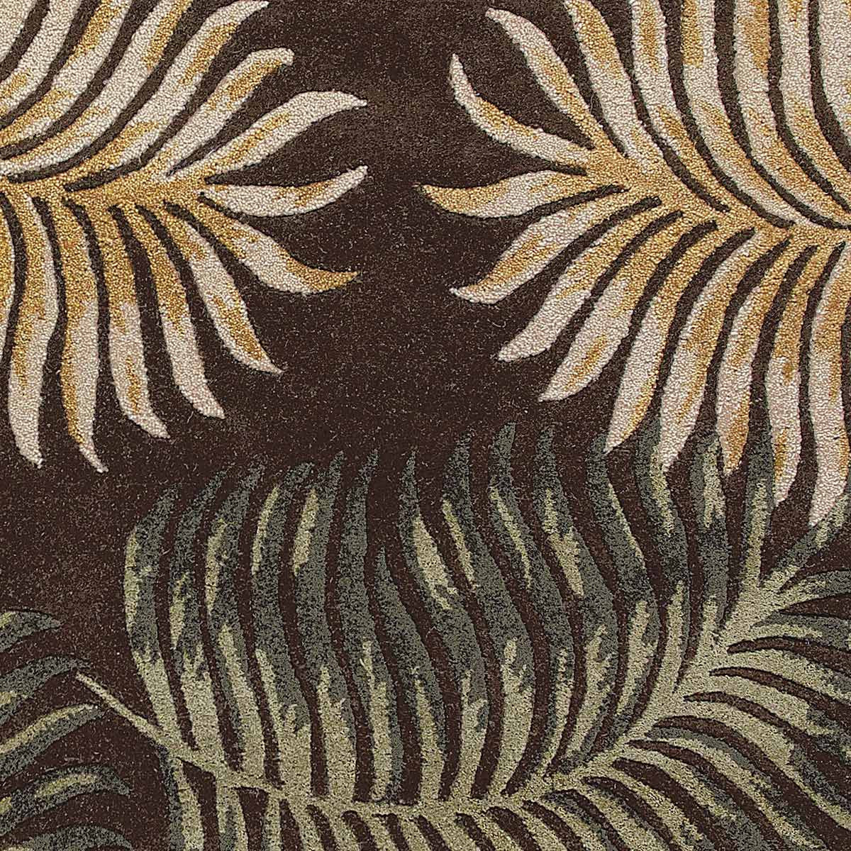 Havana Espresso Fern View Rug - 5 x 8