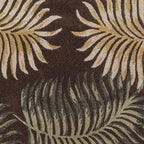 Havana Espresso Fern View Rug - 3 x 5