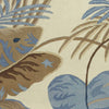 Havana Ivory and Blue Rainforest Rug - 8 x 11