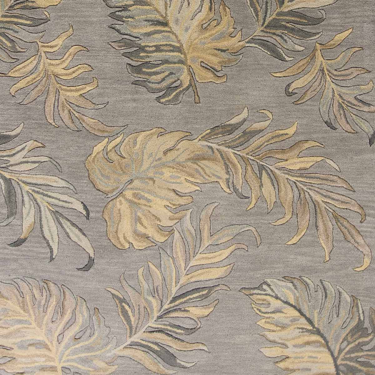 Havana Gray Palms Rug - 3 x 5