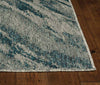 Negril Gray & Teal Indoor/Outdoor Rug - 8 Ft. Round