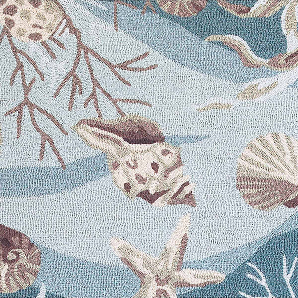 Sonesta Seafoam Shells Rug - 8 Ft Round