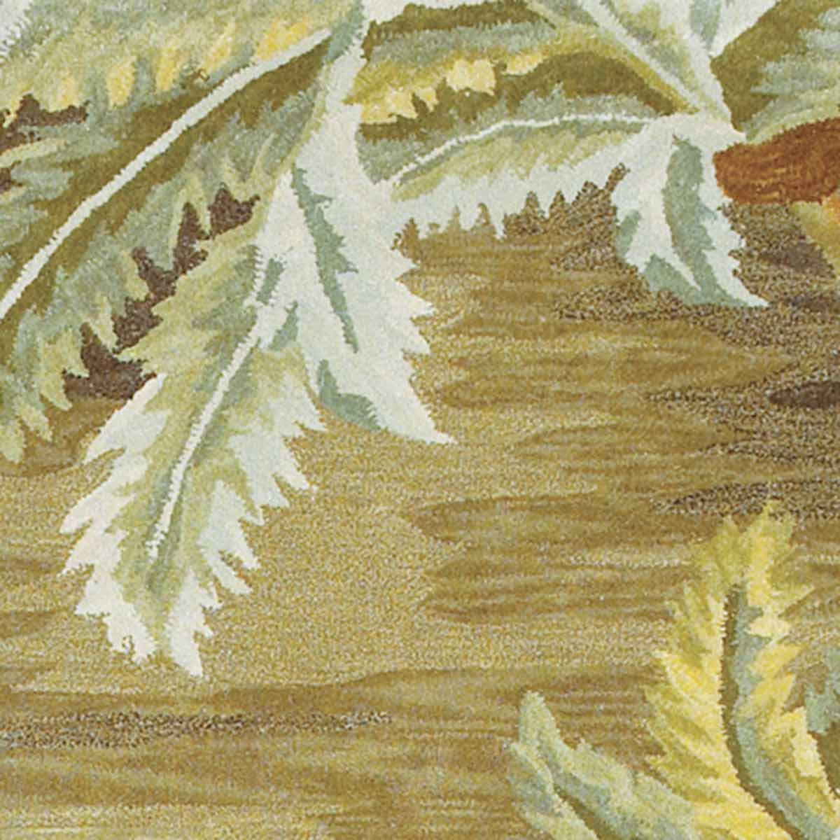 Sparta Moss Palm Trees Rug - 8 x 10