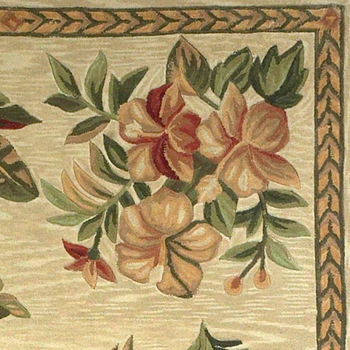 Sparta Ivory Tropical Oasis Rug - 3 x 10