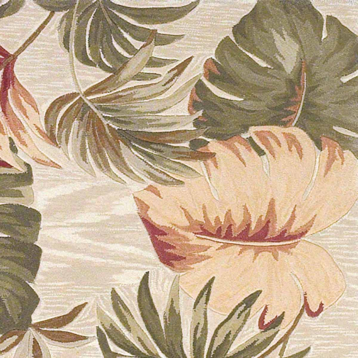 Sparta Beige Palm Leaves Rug - 3 x 10
