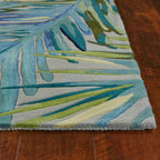 Waterside Blue Palms Rug - 3 x 10 - OUT OF STOCK UNTIL 10/14/2026