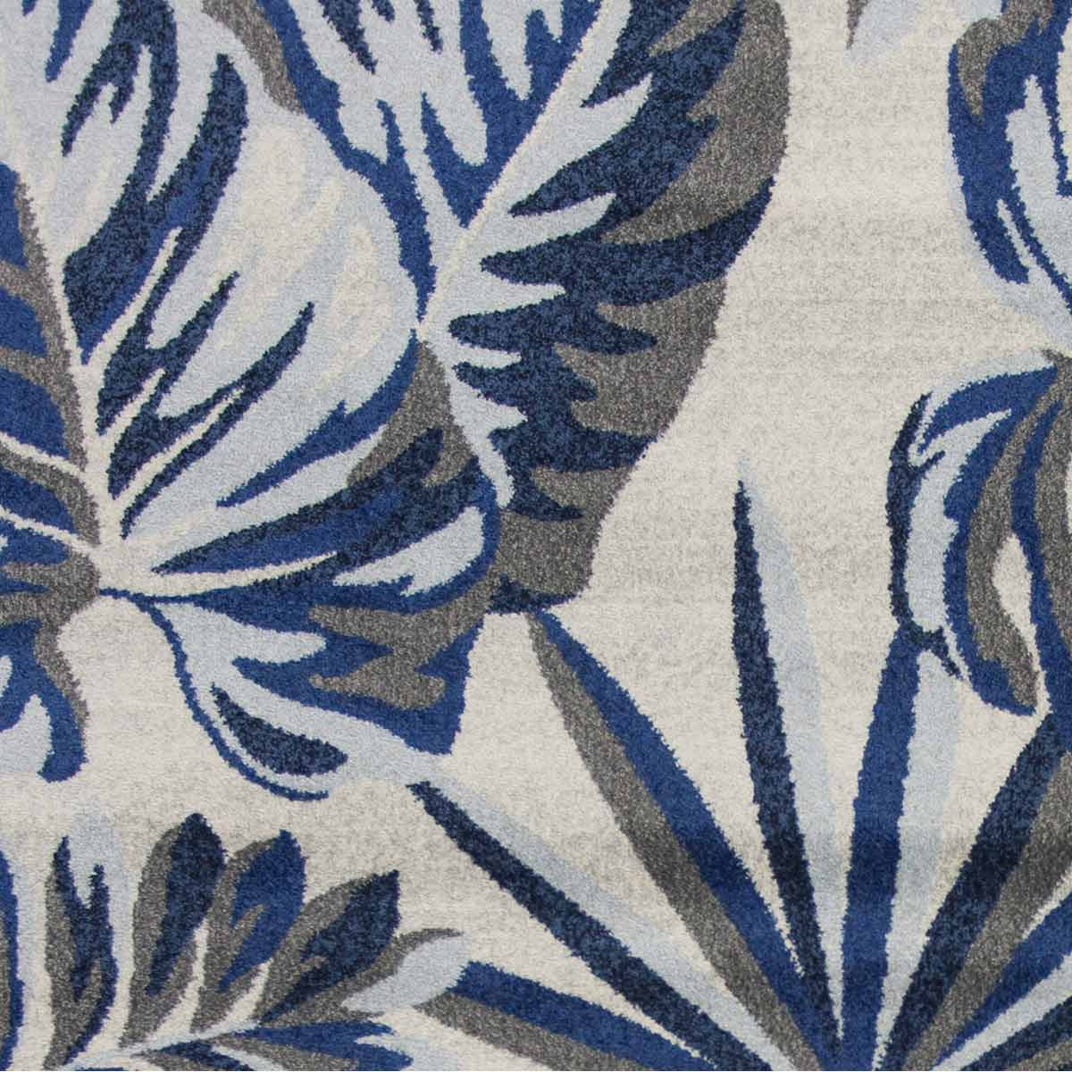 Palm Reef Blue Rug - 5 x 8