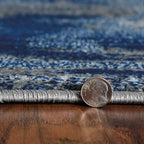 Weathered Denim Rug - 8 x 10