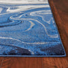 Blue Ripples Rug - 3 x 5