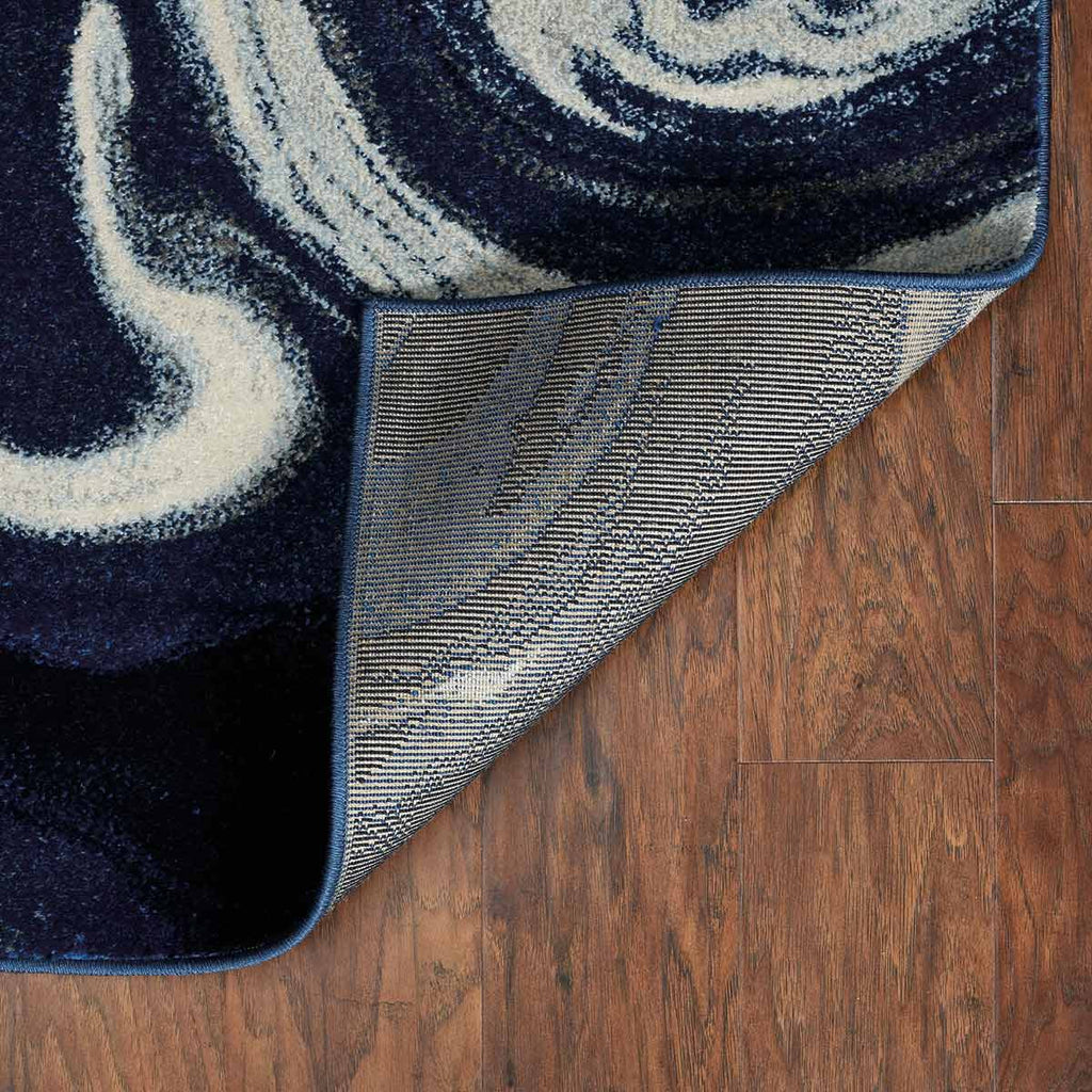 Blue Ripples Rug - 3 x 5