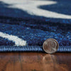Blue Ripples Rug - 8 x 10