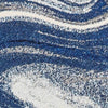 Blue Ripples Rug - 8 x 10
