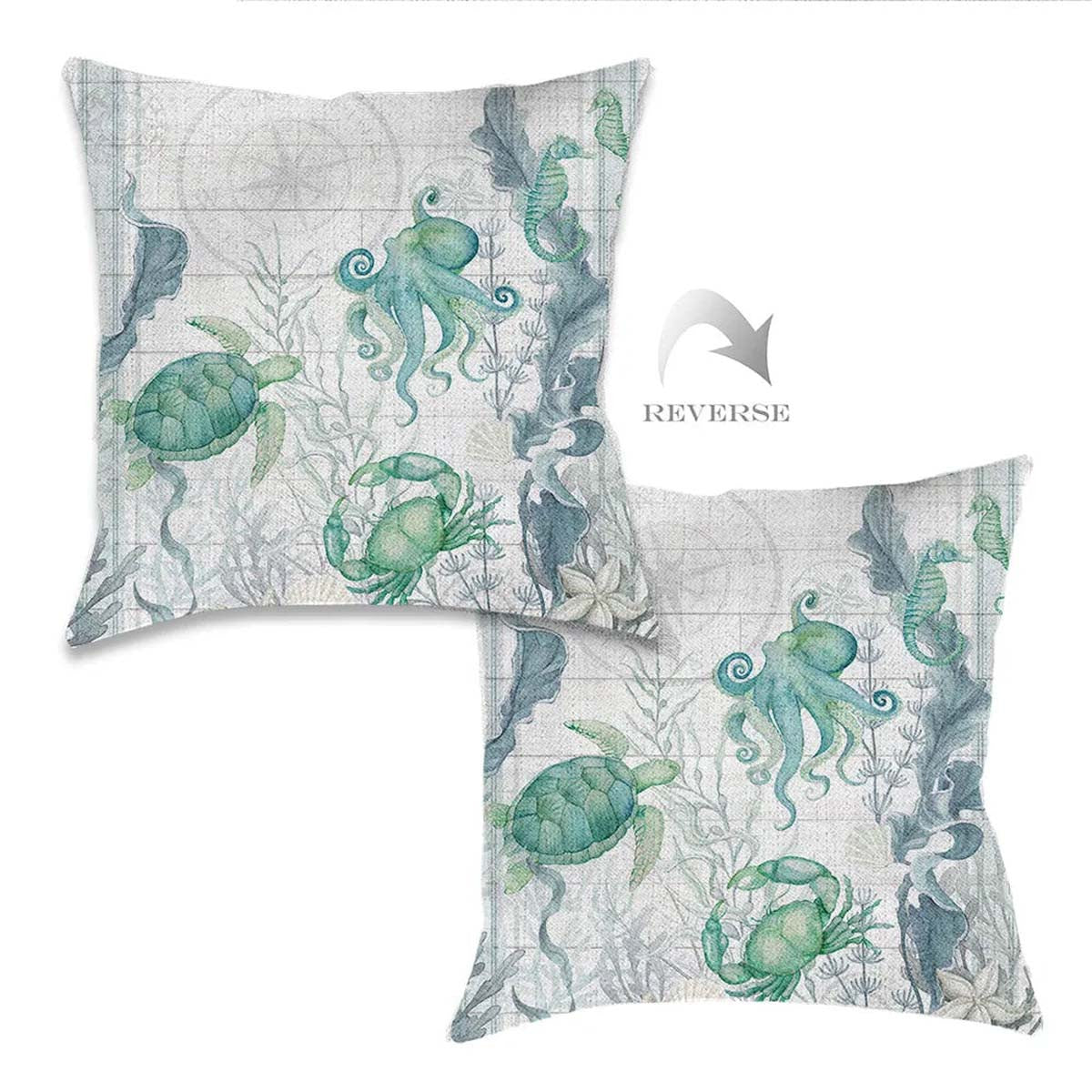 Sea Creatures Pillow