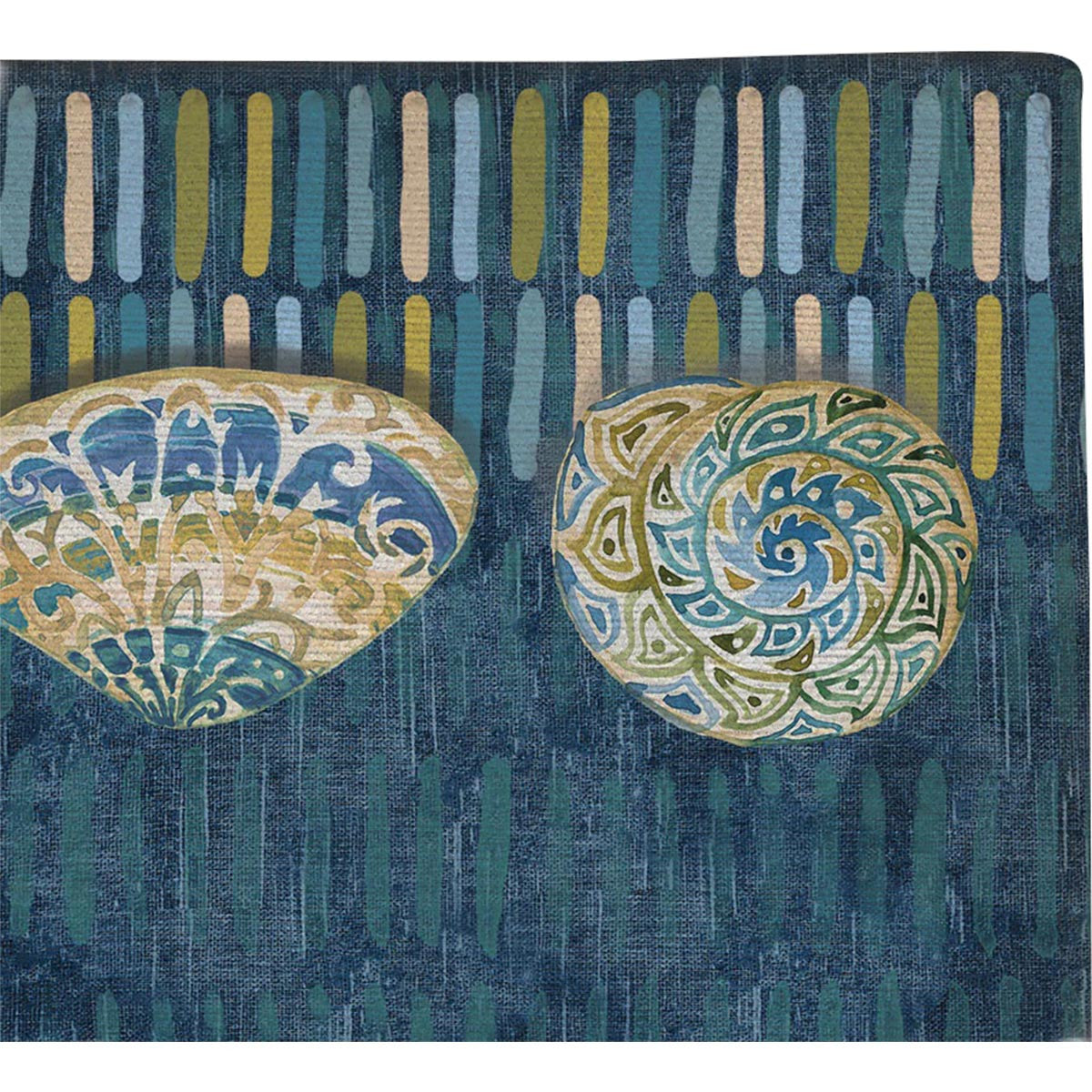 Stylized Shells Outdoor Doormat