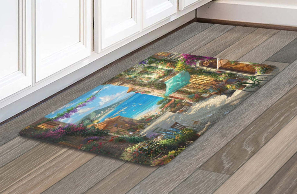 Thomas Kinkade Italian Cafe Anti-Fatigue Kitchen Mat - OUT OF STOCK UNTIL 09/01/2026