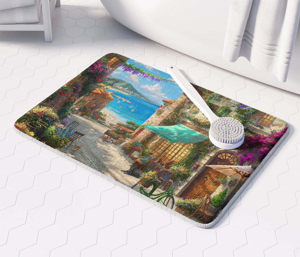 Thomas Kinkade Italian Cafe Memory Foam Rug