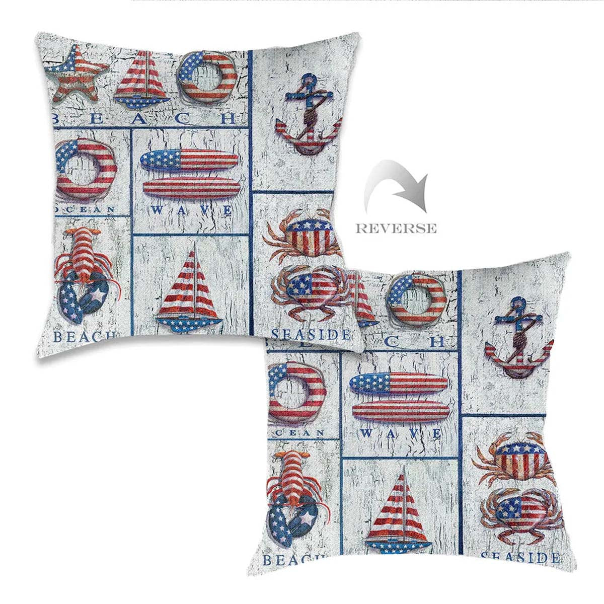 American Pride Beach Pillow
