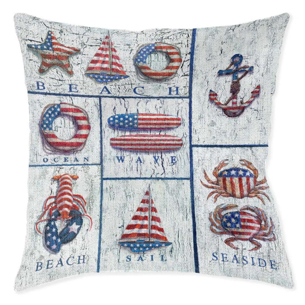 American Pride Beach Pillow