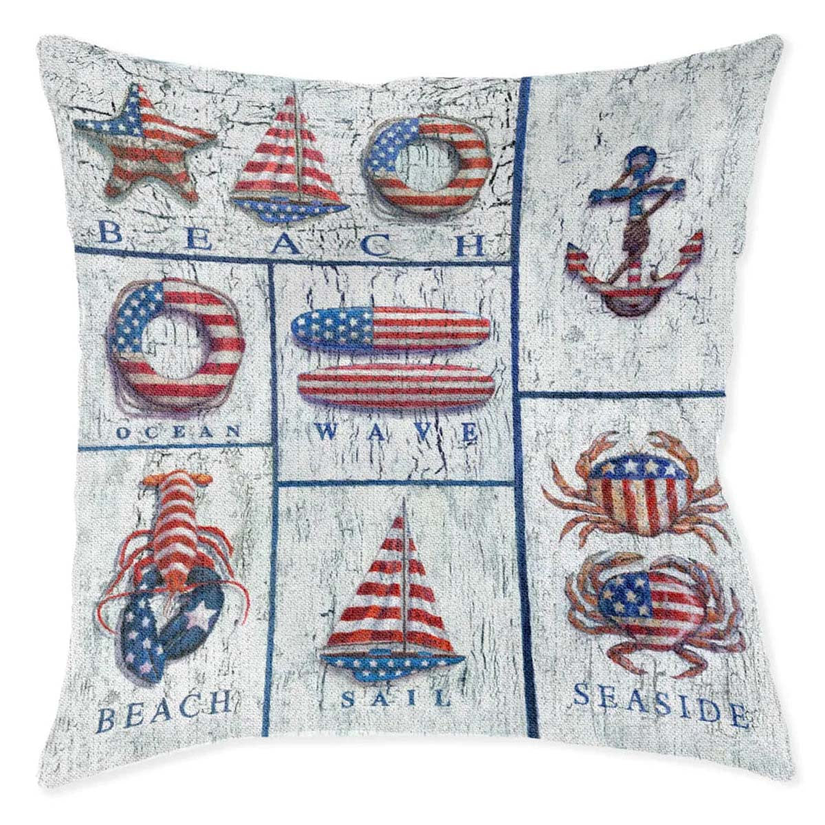 American Pride Beach Pillow
