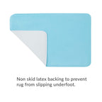 Blue Flamingo Bath Rug