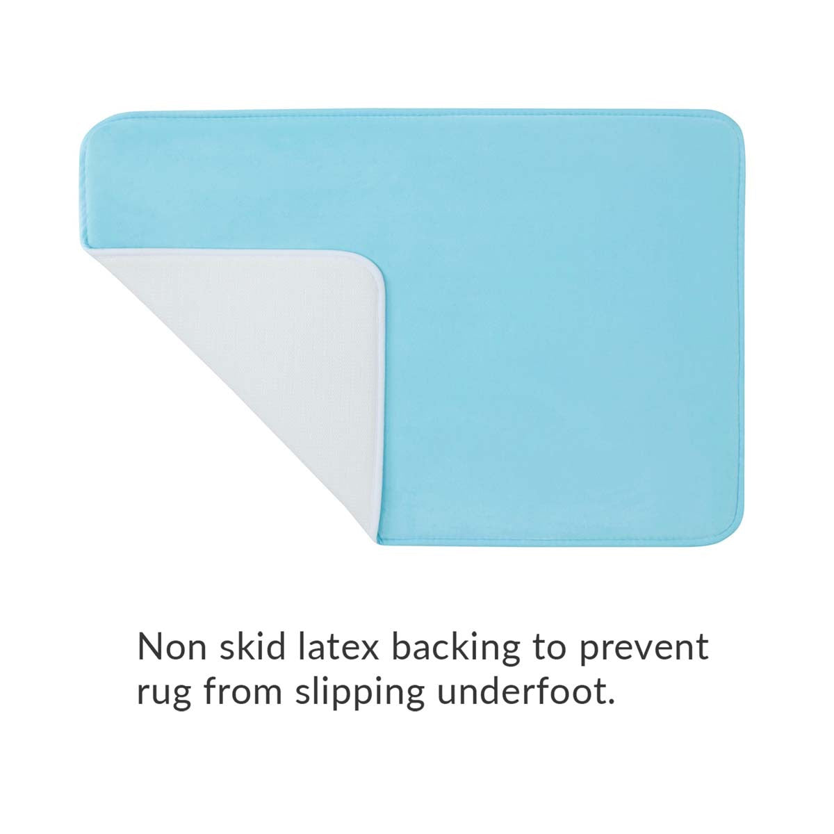 Blue Flamingo Bath Rug
