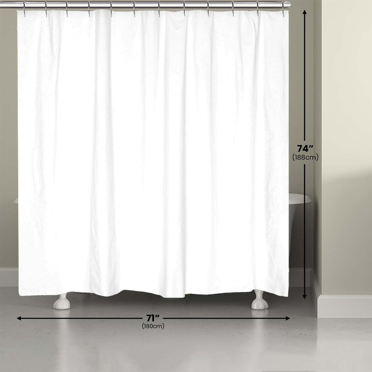 Blue Palms Shower Curtain