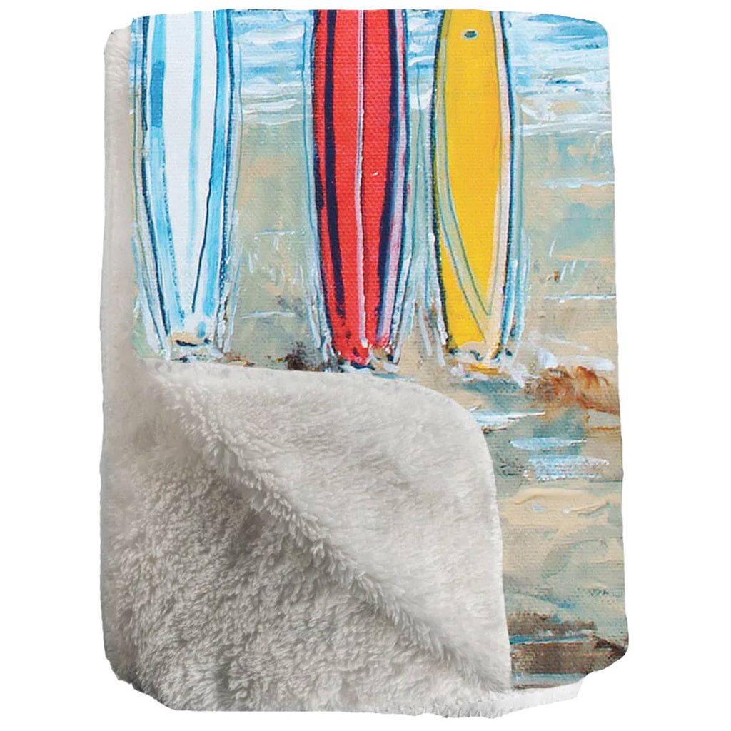 Colorful Surfboards Throw