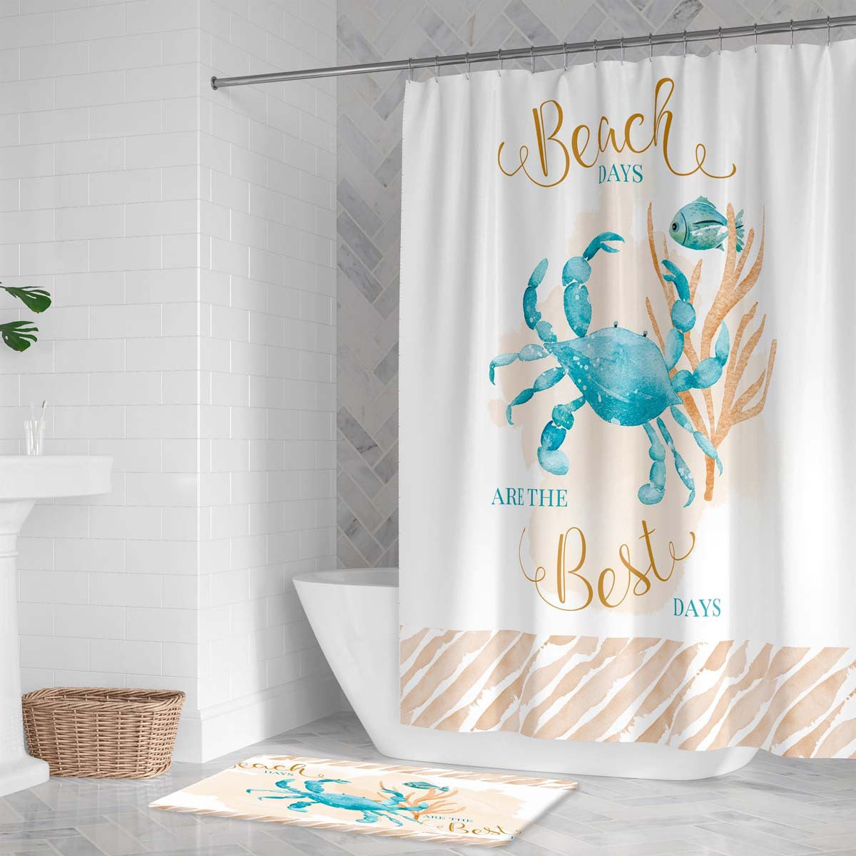 Best Beach Days Shower Curtain