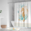 Seas the Day Seahorse Shower Curtain