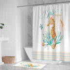 Seas the Day Seahorse Shower Curtain