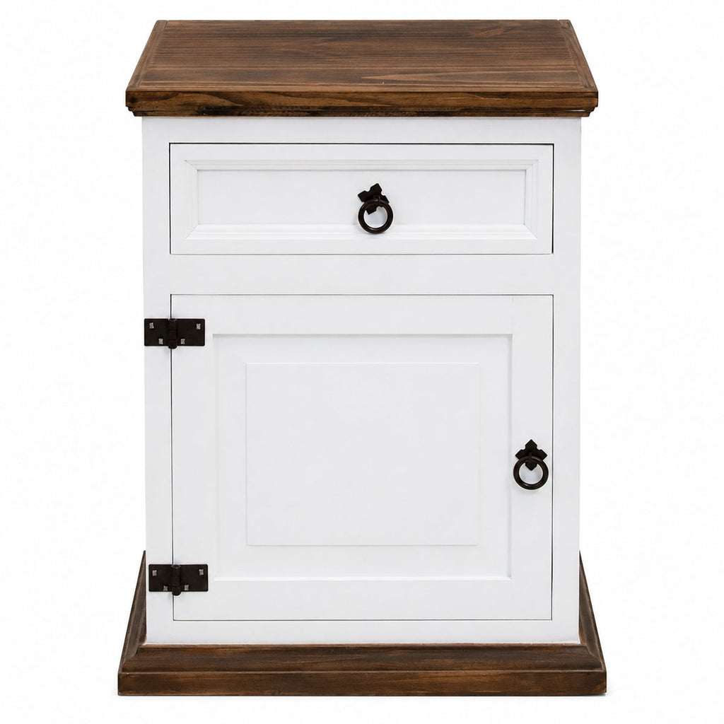 Classic White Nightstand - Left
