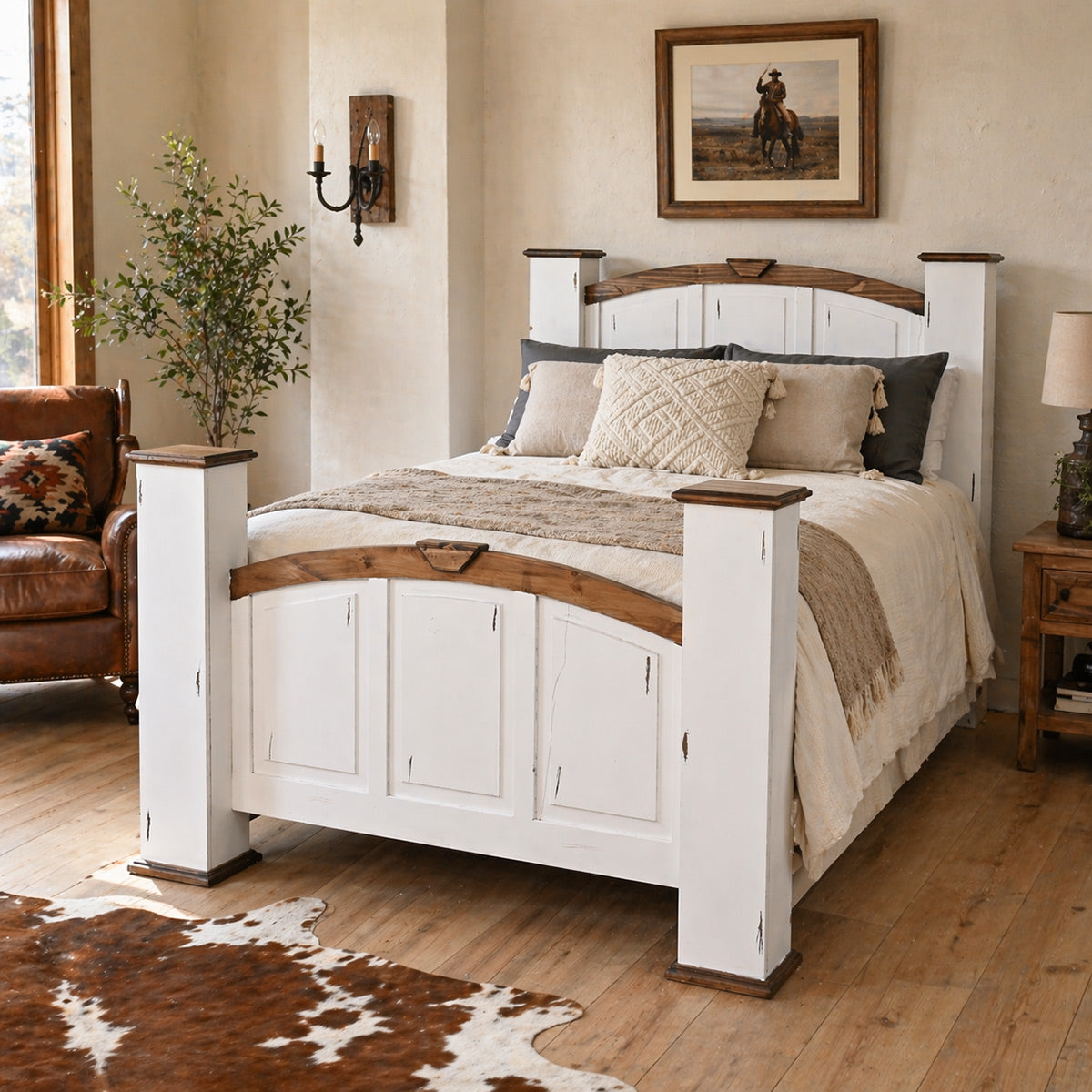 Royal Desert White Bed - Queen