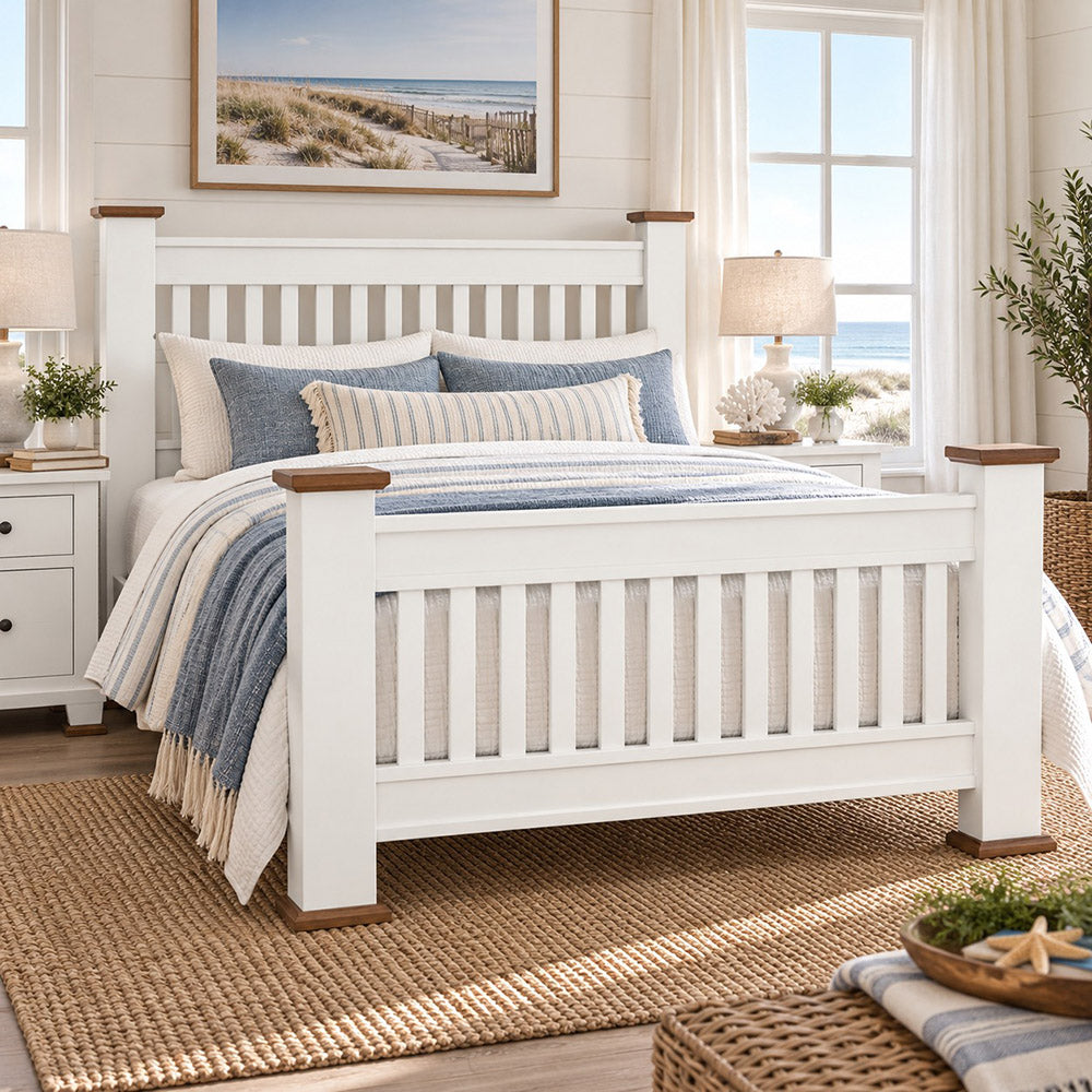 Classic White Bed - Queen
